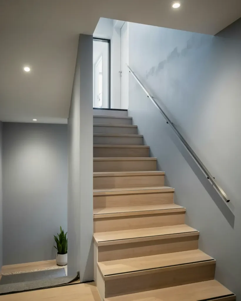 trapphusrenovering i ulvsunda bromma med m lning och ny belysning