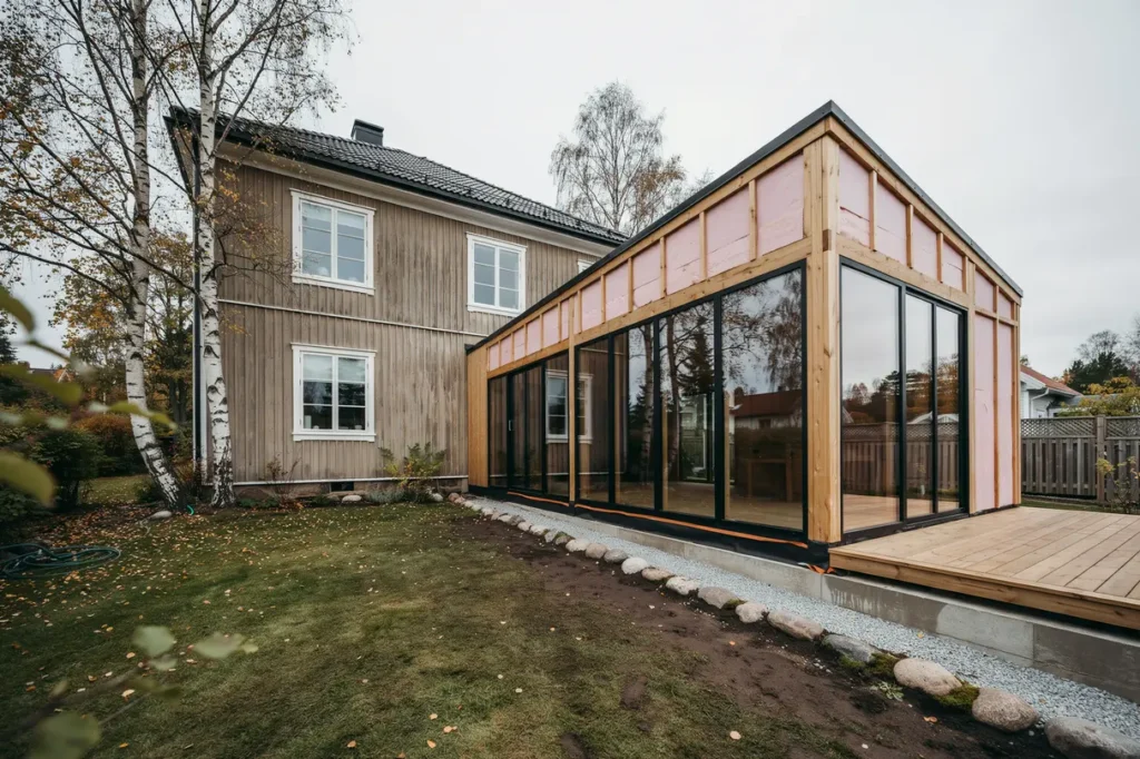 bygga uterum som h ller ret runt isolering grund och smart planering f r villa gare